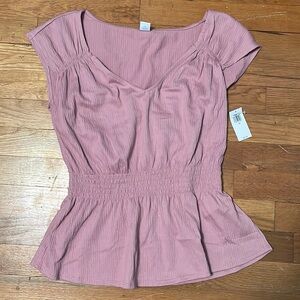 NWT Old Navy Smocked Waist Top